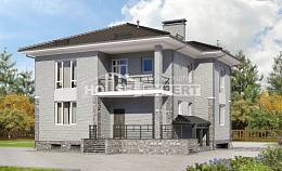 275-004-П Проект трехэтажного дома и гаражом, большой домик из кирпича Талдыкорган, House Expert