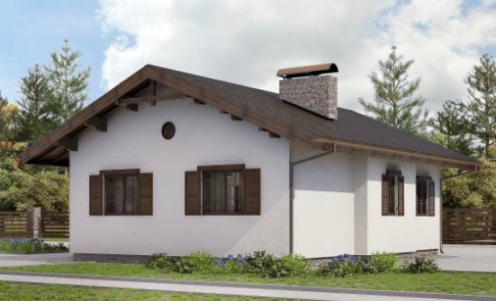 090-002-П Проект одноэтажного дома, бюджетный домик из кирпича Караганда | Проекты домов от House Expert