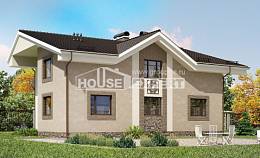 210-003-П Проект двухэтажного дома мансардой, средний дом из газосиликатных блоков Талдыкорган, House Expert
