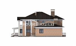 520-001-П Проект трехэтажного дома, просторный коттедж из поризованных блоков, House Expert