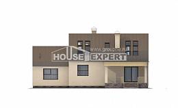 150-015-Л Проект двухэтажного дома мансардный этаж, гараж, классический загородный дом из пеноблока Экибастуз, House Expert