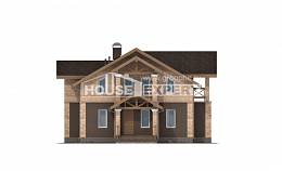 160-014-П Проект двухэтажного дома, бюджетный коттедж из поризованных блоков Темиртау, House Expert