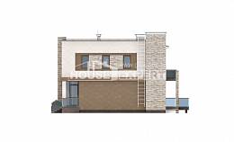 185-001-П Проект двухэтажного дома, классический загородный дом из твинблока, Павлодар
