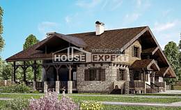 320-002-П Проект двухэтажного дома мансардой, огромный дом из кирпича Кызылорда, House Expert