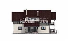 180-014-П Проект двухэтажного дома мансардой, современный загородный дом из теплоблока, Кокшетау