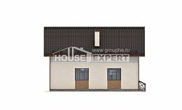 170-002-П Проект двухэтажного дома с мансардой, современный домик из газосиликатных блоков Атырау, House Expert