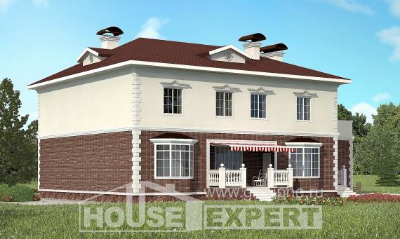 380-001-Л Проект двухэтажного дома и гаражом, огромный дом из кирпича, Экибастуз