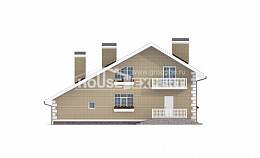 190-005-П Проект двухэтажного дома мансардой и гаражом, красивый загородный дом из керамзитобетонных блоков, Темиртау