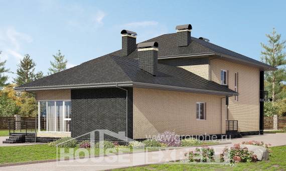 305-003-Л Проект двухэтажного дома, красивый коттедж из керамзитобетонных блоков, House Expert