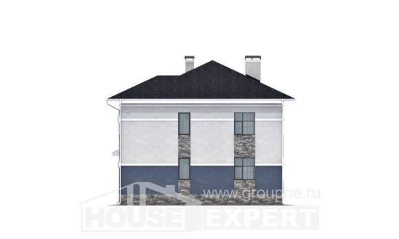 150-014-Л Проект двухэтажного дома, уютный дом из поризованных блоков Павлодар, House Expert