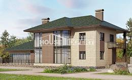 305-003-П Проект двухэтажного дома, огромный домик из керамзитобетонных блоков, Павлодар