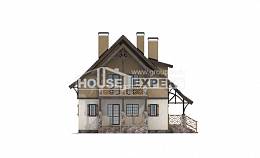 180-014-Л Проект двухэтажного дома с мансардой, компактный дом из пеноблока Тараз, House Expert