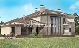 500-001-П Проект трехэтажного дома и гаражом, просторный домик из кирпича Кокшетау, House Expert