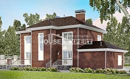 180-006-Л Проект двухэтажного дома, гараж, просторный домик из кирпича Костанай, House Expert