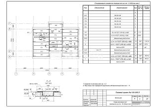 Схема раскладки плит перекрытия на отм. +6,120