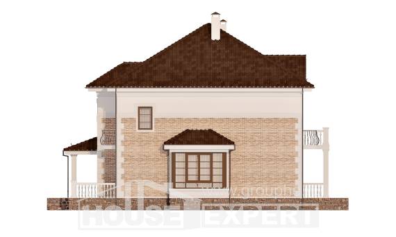 220-008-П Проект двухэтажного дома, средний дом из кирпича, Атырау