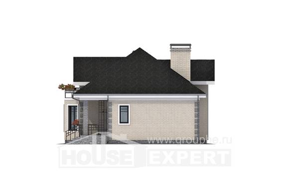150-013-П Проект двухэтажного дома мансардой, бюджетный загородный дом из кирпича, Актау