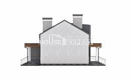 120-004-П Проект двухэтажного дома с мансардным этажом, небольшой загородный дом из твинблока Шымкент, House Expert