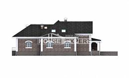 490-001-П Проект трехэтажного дома с мансардой, гараж, классический дом из кирпича Жанаозен, House Expert