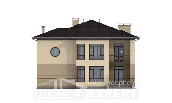 300-006-П Проект двухэтажного дома, гараж, красивый загородный дом из кирпича, Талдыкорган