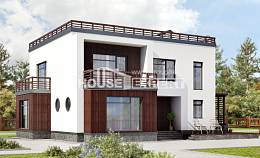 215-002-П Проект двухэтажного дома, красивый дом из арболита Кокшетау, House Expert