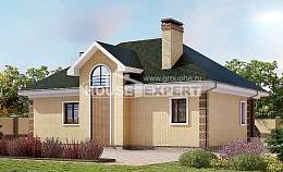 150-013-Л Проект двухэтажного дома с мансардой, недорогой загородный дом из кирпича, Актау