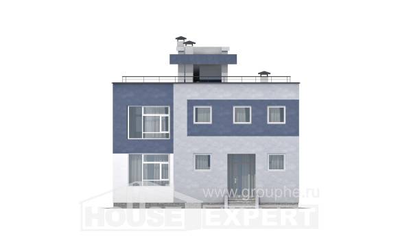 180-005-П Проект двухэтажного дома, классический домик из бризолита, Экибастуз