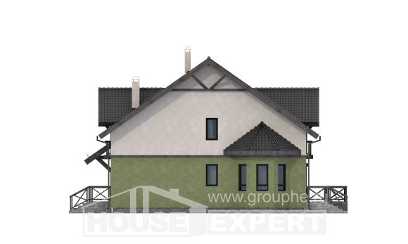 120-003-П Проект двухэтажного дома, экономичный домик из газобетона, Петропавловск