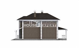 185-002-П Проект двухэтажного дома, небольшой коттедж из пеноблока Уральск, House Expert