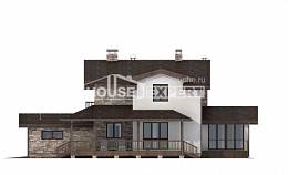 220-001-П Проект двухэтажного дома с мансардным этажом, гараж, красивый загородный дом из теплоблока Рудный, House Expert