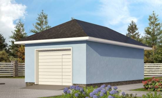 040-001-Л Проект гаража из теплоблока Талдыкорган | Проекты домов от House Expert