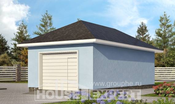 040-001-Л Проект гаража из поризованных блоков Тараз, House Expert