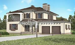 285-002-П Проект двухэтажного дома и гаражом, классический коттедж из кирпича Астана, House Expert