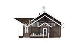210-002-Л Проект двухэтажного дома с мансардой, простой загородный дом из дерева Семей, House Expert