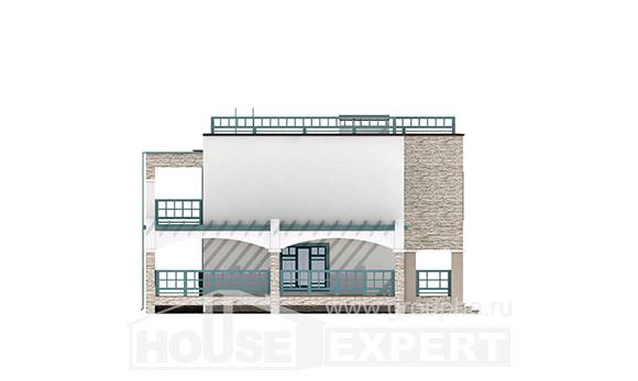 150-010-П Проект двухэтажного дома, красивый коттедж из кирпича, Темиртау