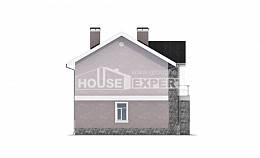 170-008-П Проект двухэтажного дома, современный домик из поризованных блоков, Талдыкорган