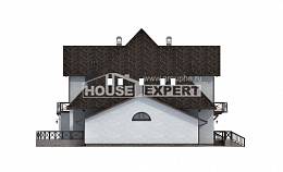 350-001-Л Проект двухэтажного дома мансардный этаж, гараж, большой коттедж из газосиликатных блоков Алма-Ата, House Expert