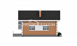 190-006-П Проект двухэтажного дома с мансардным этажом и гаражом, уютный домик из поризованных блоков, House Expert