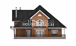310-001-П Проект двухэтажного дома с мансардным этажом, красивый загородный дом из бризолита, Усть-Каменогорск