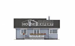 110-003-Л Проект одноэтажного дома, классический домик из керамзитобетонных блоков Жанаозен, House Expert