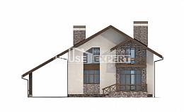 155-007-П Проект двухэтажного дома, гараж, современный домик из блока, Кызылорда