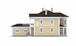 150-006-Л Проект двухэтажного дома, гараж, классический домик из арболита Усть-Каменогорск, House Expert