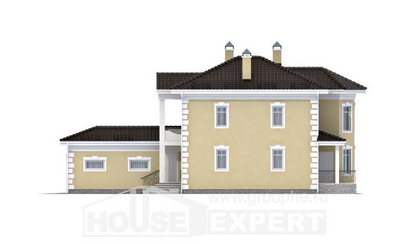 150-006-Л Проект двухэтажного дома и гаражом, экономичный коттедж из газосиликатных блоков Кызылорда, House Expert