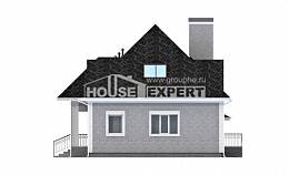 135-001-Л Проект двухэтажного дома с мансардой, гараж, бюджетный домик из кирпича, House Expert
