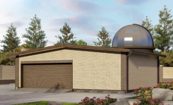 075-001-Л Проект гаража из кирпича Тараз | Проекты домов от House Expert