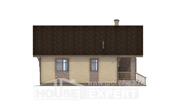 080-002-П Проект одноэтажного дома, классический коттедж из поризованных блоков Петропавловск, House Expert