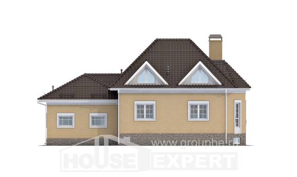 400-001-П Проект трехэтажного дома с мансардой, гараж, просторный загородный дом из газосиликатных блоков Павлодар, House Expert