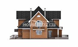 310-001-П Проект двухэтажного дома с мансардным этажом, красивый домик из керамзитобетонных блоков, Уральск