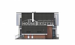 200-007-П Проект двухэтажного дома с мансардным этажом и гаражом, уютный домик из твинблока, House Expert
