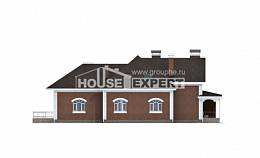 400-003-П Проект двухэтажного дома с мансардным этажом, большой коттедж из поризованных блоков Талдыкорган, House Expert